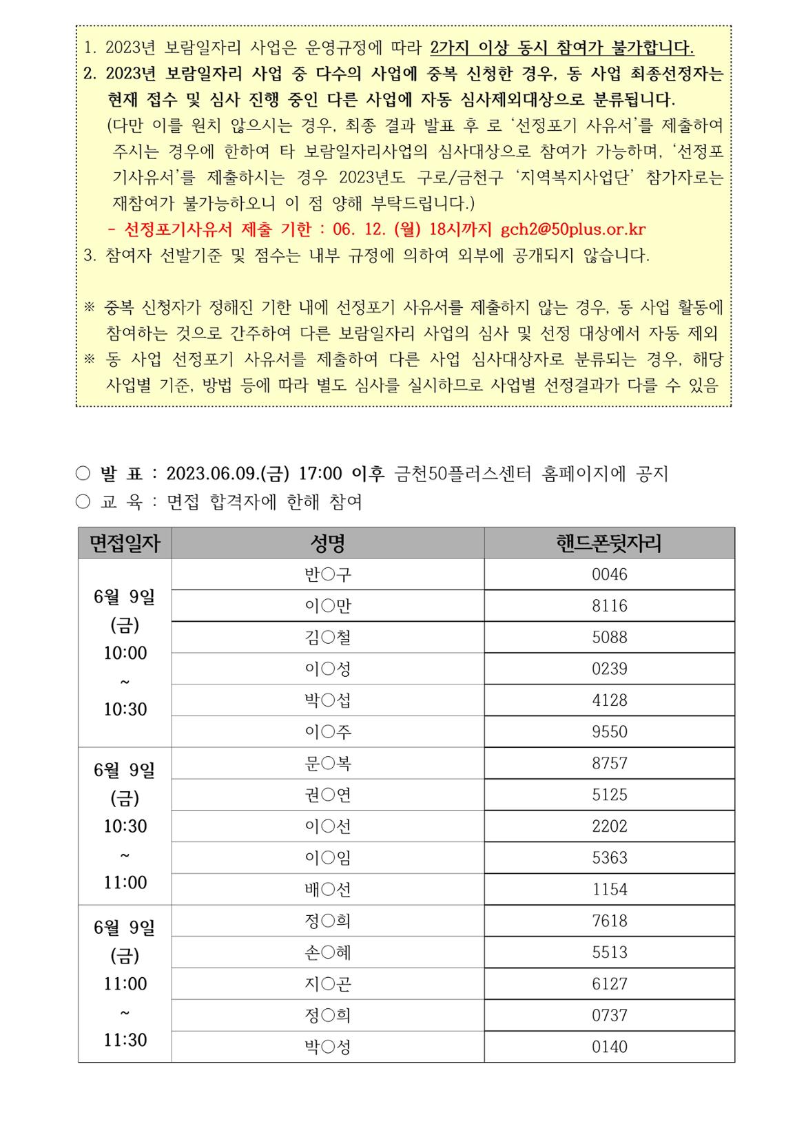 (공고문)+2023년+보람일자리+3차+추가모집+서류합격발표+및+면접일정+안내_2.jpg